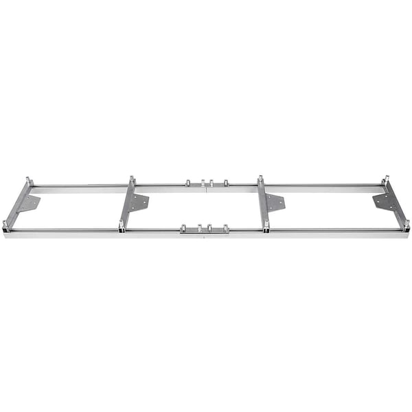 Mølle Skinne System, Aluminiumlegering, Justerbart Design, Forbedret Stabilitet,97x26x6cm, Sølv