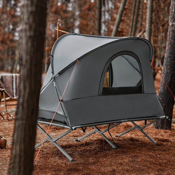 Camping Sæt, Kompakt Design, Fuld Komfort,GRÅ