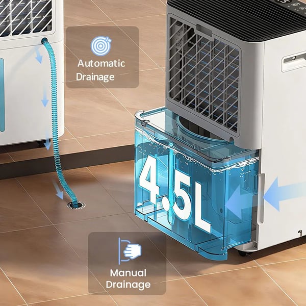 Affugter, 20L Daglig Kapacitet, Smart App Kontrol,HUMILABS OL20-BD068CF