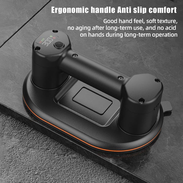 Elektrisk vakuum sugekop, 300 kg belastningsevne, ergonomisk design,Sort