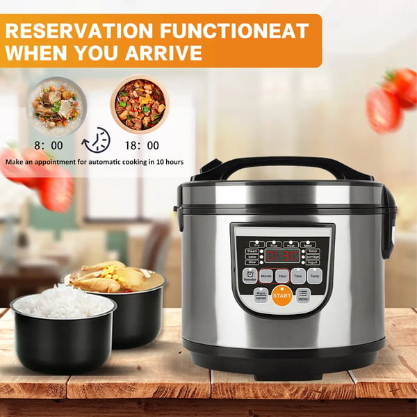 Riisikeitin, 5L kapasiteetti, monitoimikeitto,5L