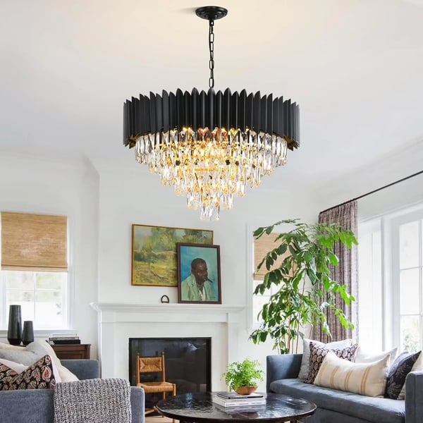 Kronleuchter, Justerbar Højde, Elegant Design, 300W, 7, ændrebar
