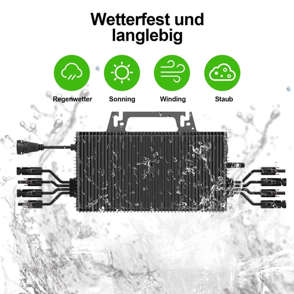 Mikroinverter, WiFi-forbindelse, Effektiv energikonvertering,16-60V, 230V, NBQ 2250W