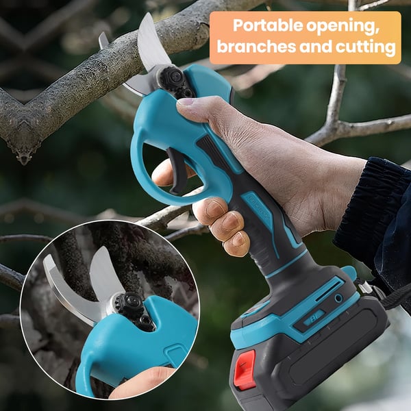 Beskærersaks, trådløs elektrisk, ergonomisk design,EU, 2 Batteri