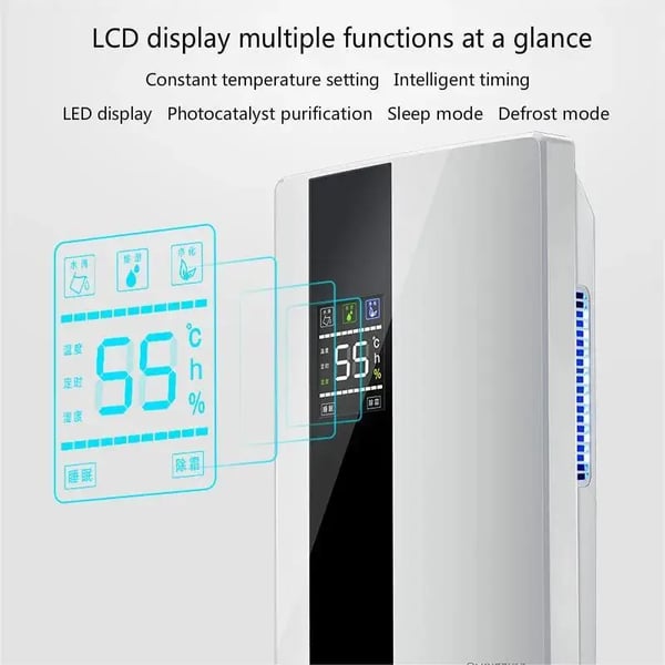 Ilmankuivain, Ilmanpuhdistin, Kauko-ohjain,90W, 220V