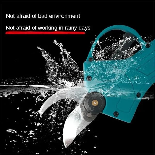 Trådlösa Beskärningssaxar, Ergonomiskt Handtag, Uppladdningsbart Batteri,Med 2 × Batteri