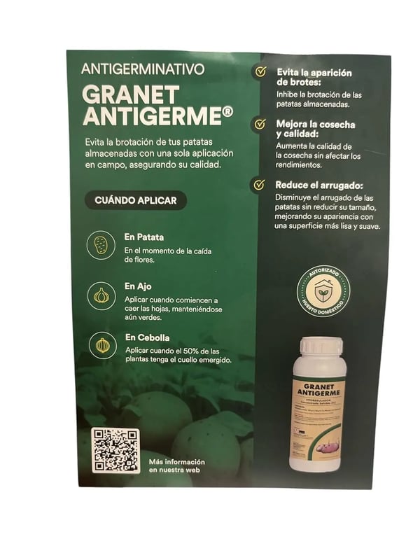 Granat Antigerme, Effektiv Groddhämning, Förbättrar Skördekvaliteten, Användarvänlig Applikation