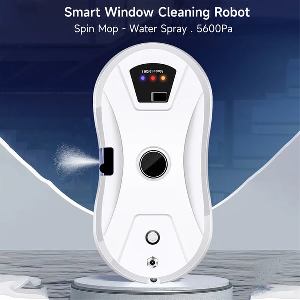 Vinduespudserrobot, Automatisk Vand Spray, Intelligent Navigation,HVID, EU, Ja
