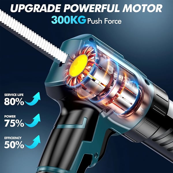 Trådløs elektrisk fugepistol, 4 justerbare hastigheder, ergonomisk design, høj trykkapacitet