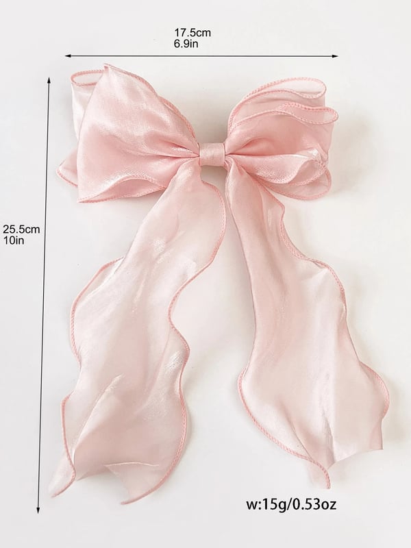 Hårklämmor, Hållbar Acetat, Stilig Slipsdesign, Rosa