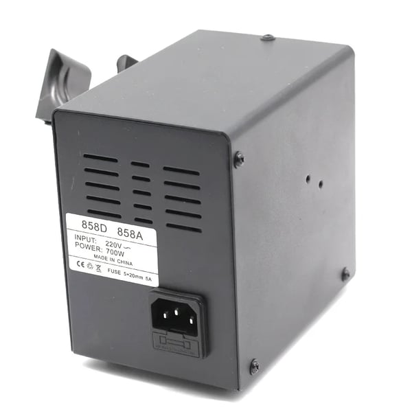 Hettluftspistoler, Precisions temperaturkontroll, Effektiv luftströmning,858D