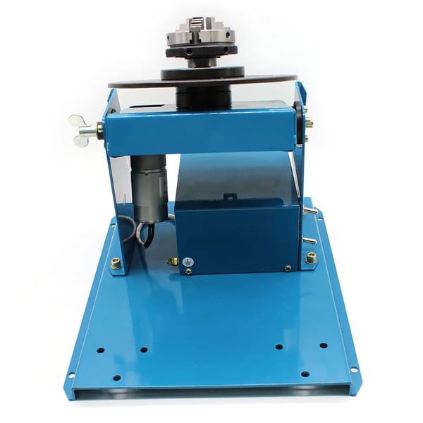 Rotary svejsepositioner, 10 kg kapacitet, 0-90° hældningsvinkel,220V, Blå