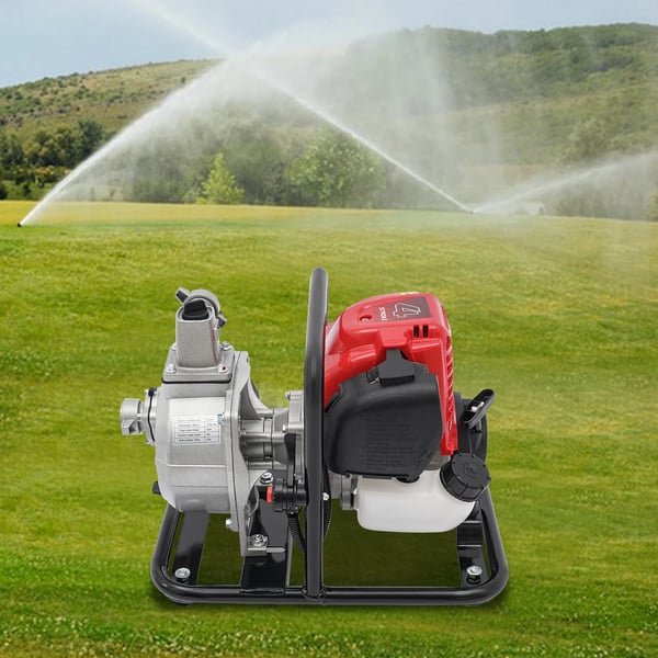 Vandoverførselspumpe, 1200W Effekt, 26,25 ft Sugeløft, 98,43 ft Total Vandløft, 38cc Motorvolumen, 35,66 gal/min Flow Rate