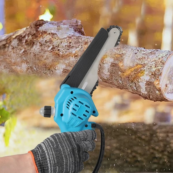 Mini kædesav, letvægtsdesign, flere sikkerhedsfunktioner,Med 2 × Batteri