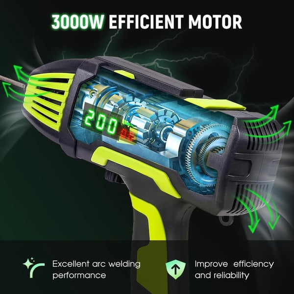 Svetsmaskin, 4600W effekt, intuitivt digitalt gränssnitt, bärbar design,Grön version