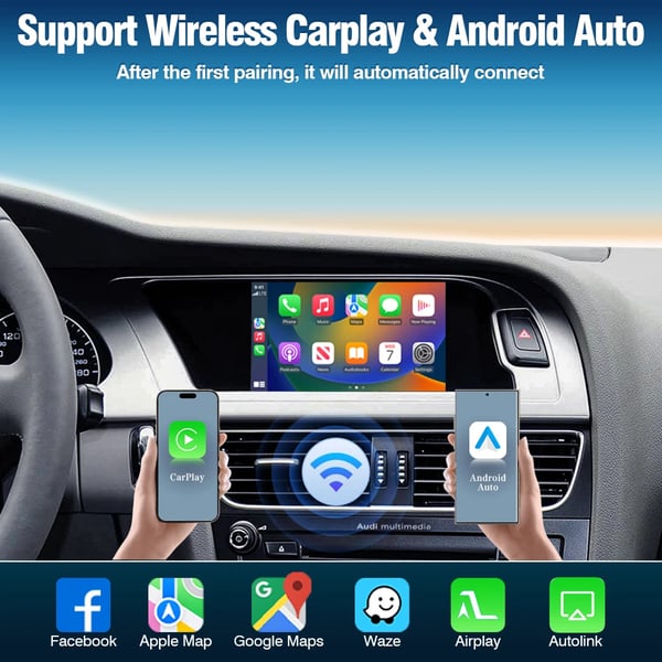 CarPlay-gränssnitt, Smartphone-integration, Plug & Play-installation,För mmi 3g