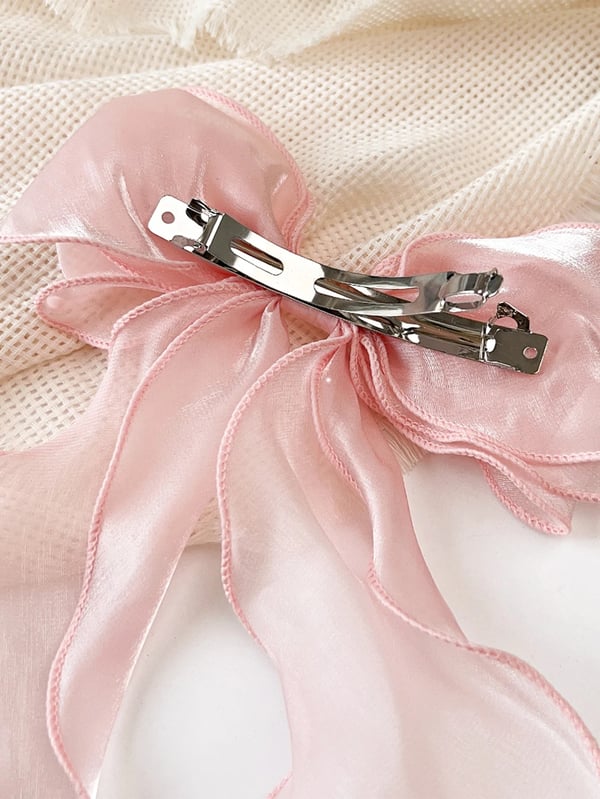 Hårklämmor, Hållbar Acetat, Stilig Slipsdesign, Rosa