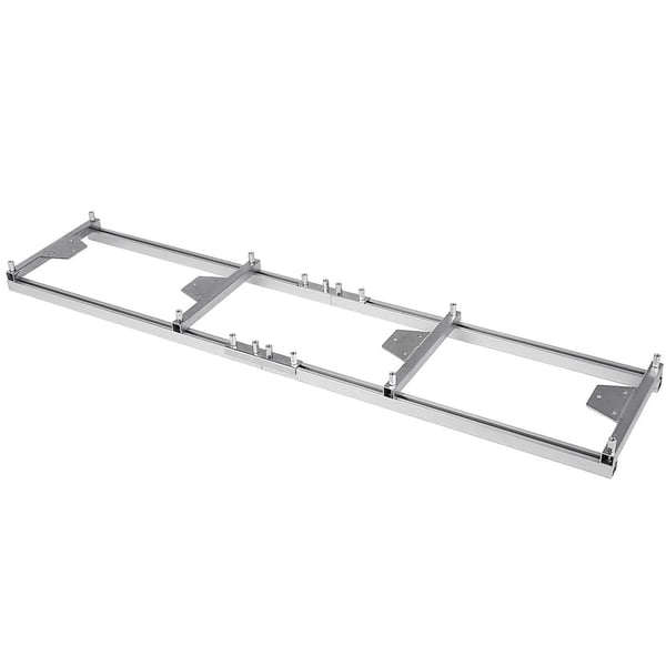 Mølle Skinne System, Aluminiumlegering, Justerbart Design, Forbedret Stabilitet,97x26x6cm, Sølv