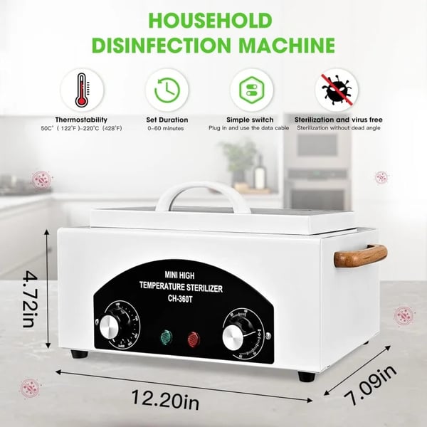 Desinfektionsskab, Højtemperatur Sterilisator, Automatisk UV Sikkerhed,220V-240V EU