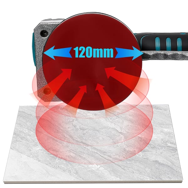Flise Lægger Maskine, Spænding 21V, Effekt 3500W, Vibrationsfrekvens 72000RPM, Sugekop Diameter 125mm, Adsorptionskapacitet 200kg