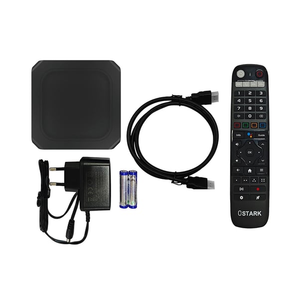 Ostark Android TV Box, 6K Support, 2GB DDR4 RAM, 32GB Lagerplads,EU-stik