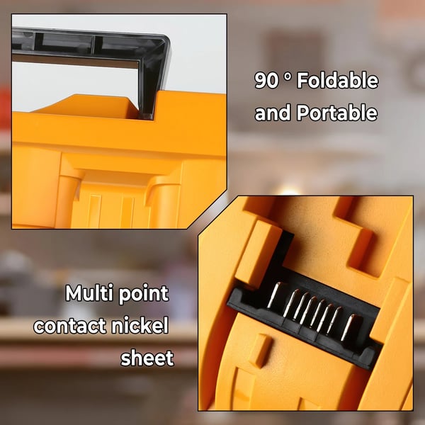 Batterioplader, 4-Port Design, Avancerede Sikkerhedsfunktioner,100V~240V