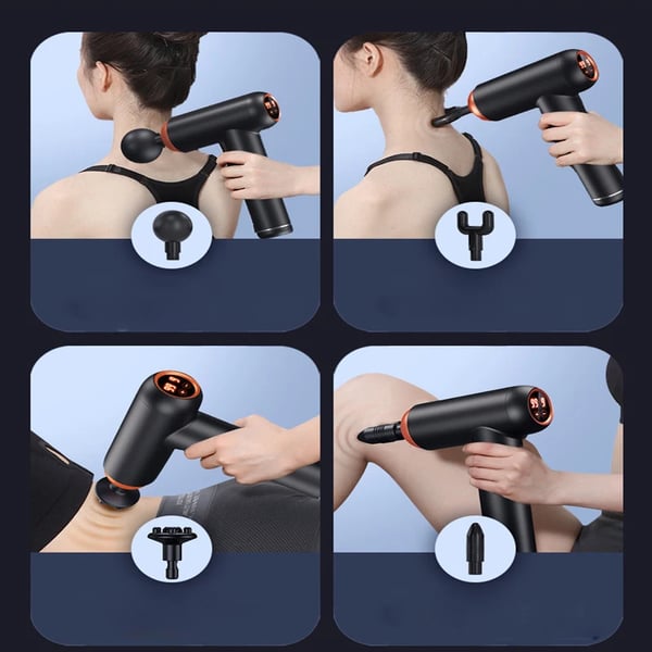 Massagepistol, 99 Gear, 8 Hoveder,99 Gear