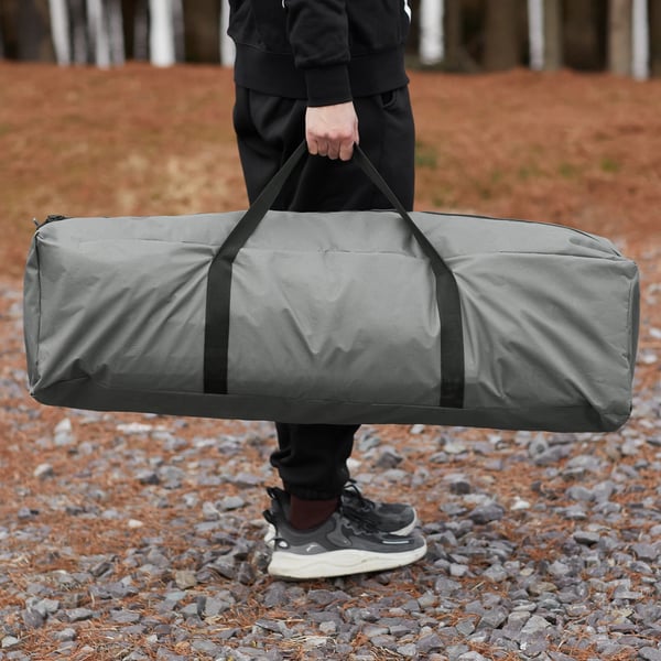 Camping Sæt, Kompakt Design, Fuld Komfort,GRÅ