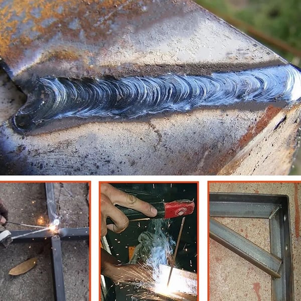 Svejs inverter, 315A kapacitet, 230V spænding, understøtter 1/16”-1/8” stænger, letvægts 3,6 kg, beskyttelsesfunktioner inkluderet
