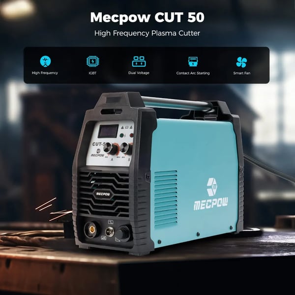 Plasma Cutter, Non-Touch Pilot Arc, Effektiv Luftskæring,Mecpow Cut-50