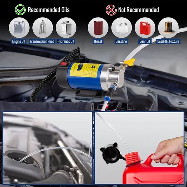 Olieoverførselspumpe, Kompakt Design, 2-3L/min Flow Rate,12V