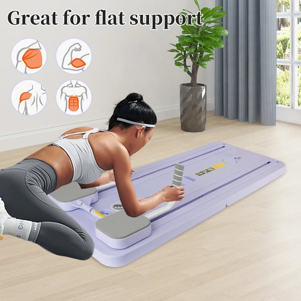 Fitnessbräda, Helkroppsträning, Kompakt och Fällbar Design,LILA