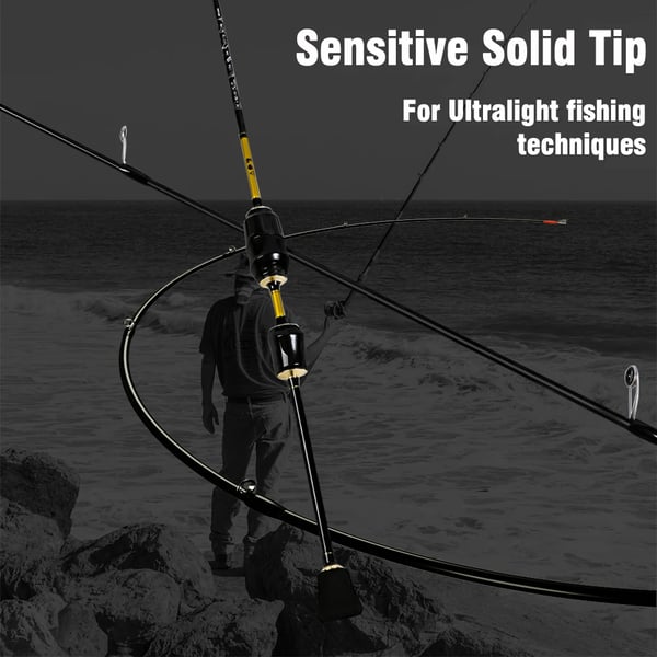 Mifine Ultralight Spinnehjul Fiskestang, 1,93M Længde, 0,3-1,5G Lokkevægt,902(FUJI O Ring), 1,93M 0,3-1,5G