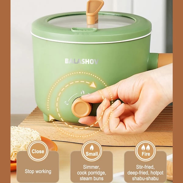Elektrisk Kogeplade, Non-stick Overflade, Kompakt Design,HVID