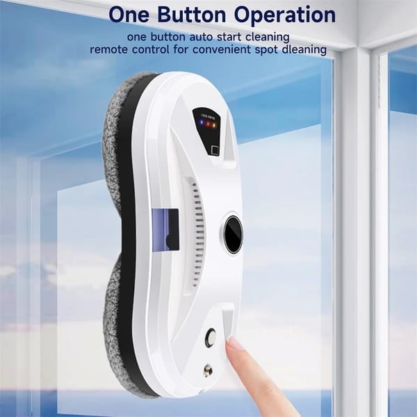 Vinduespudserrobot, Automatisk Vand Spray, Intelligent Navigation,HVID, EU, Ja