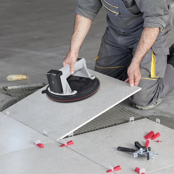 Elektrisk Sugekop Værktøj, 200 kg Belastningsevne, Ergonomisk Design,Med 2XBattery