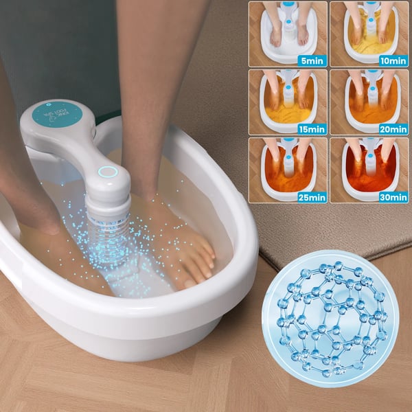 Fodspa Maskine, Ion Detoxifikation, Afslapningsfunktioner,EU stik