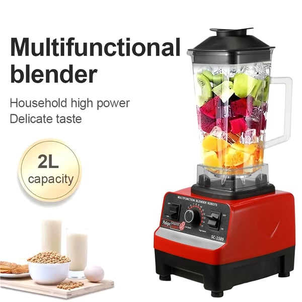 Elektrisk Blender, Højhastighedsmotor, Selvrensende Funktion,EU stik, 2 i 1