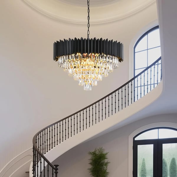 Kronleuchter, Justerbar Højde, Elegant Design, 300W, 7, ændrebar