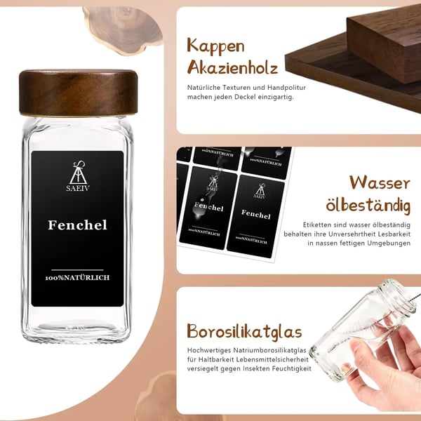 Opbevaringsflasker & Krukker, Miljøvenligt Glas, 120ml Kapacitet,35PCs