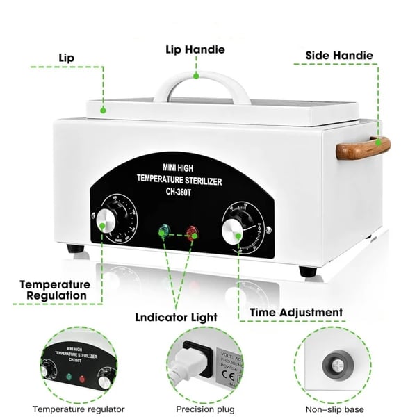 Desinfektionsskab, Højtemperatur Sterilisator, Automatisk UV Sikkerhed,220V-240V EU