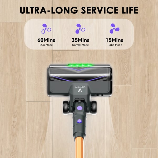 Trådløs støvsuger, 500W effekt, 60 minutters batterilevetid,LILLA, EU