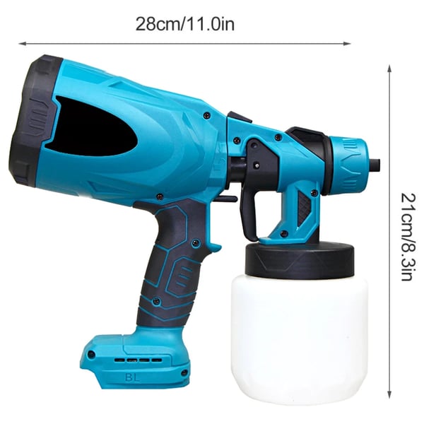 Elektrisk Spraypistol, 800 ml Kapacitet, Højhastighedsydelse,Med 1XBattery