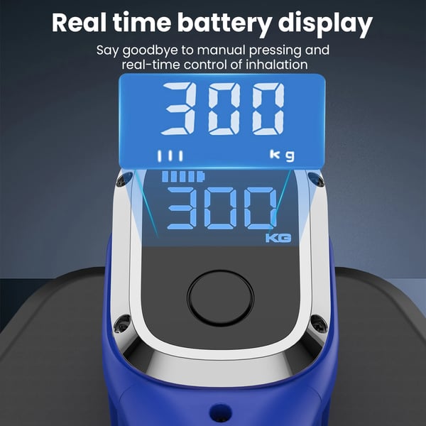Elektrisk vakuum sugekop, 300KG belastning, digital skærm,2*batteri