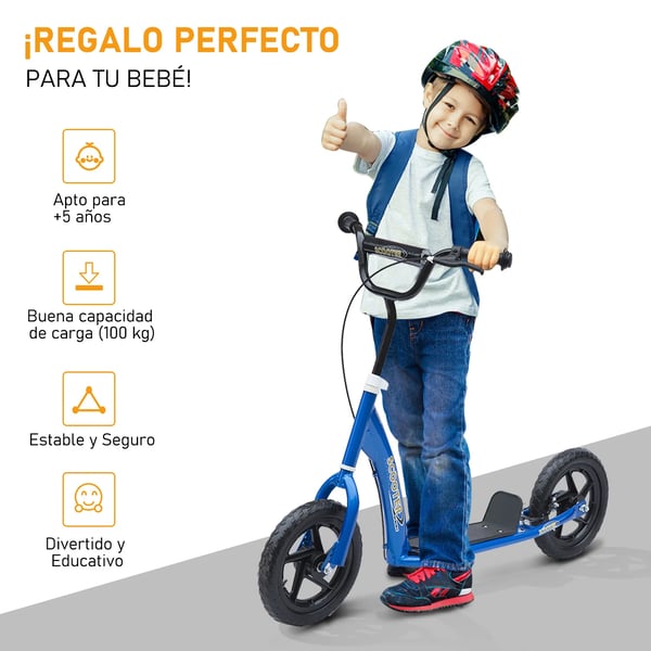Scooter, Kaksi Pyörää, Metallimateriaali,Sininen