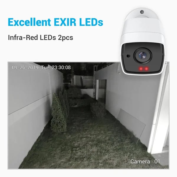 CCTV-kamera, 5MP resoluutio, IP67 säänkestävä