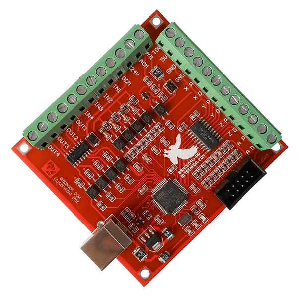 4-axlig Mach3 USB rörelsekort, stöder stegmotorer, CE- och RoHS-certifierad