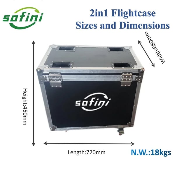Flightcase, Holdbar Beskyttelse, Nem Opsætning,1 Dual Flightcase