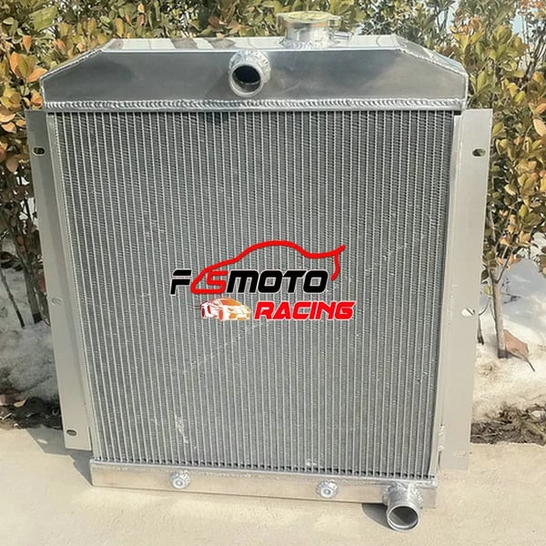 Chevy Truck Aluminium Radiator, 3-Rækket Design, Holdbar Konstruktion, Perfekt Pasform til 1947-1954 Modeller