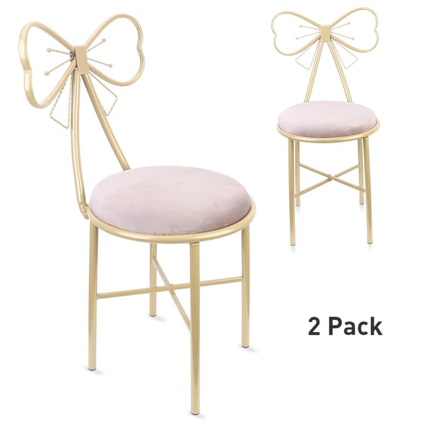 Dressing Stool, Stilfuldt Design, Komfortabel Siddeplads,Pink